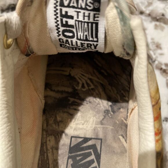 Vans Off The Wall Gallery Kostechko All Over Print Skater, Retro Size 10 - Picture 8 of 12